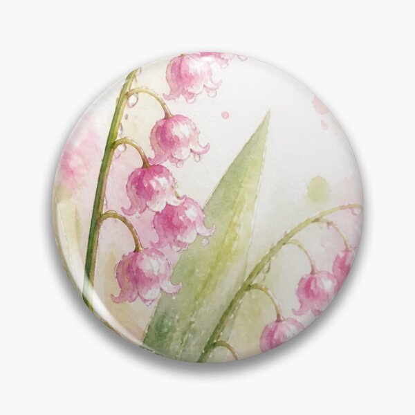 Item preview, Watercolor Lily of the Valley - May Day Lucky Sprig, Luminous Floral Illustration designed and sold by Natalia-Vlad.
