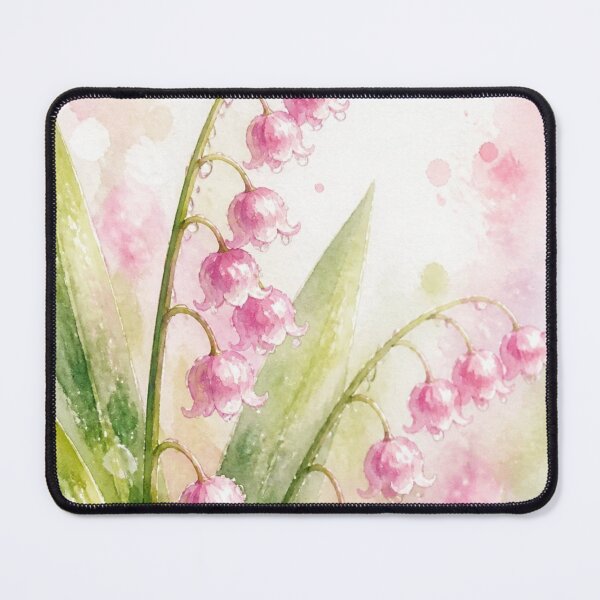 Item preview, Watercolor Lily of the Valley - May Day Lucky Sprig, Luminous Floral Illustration designed and sold by Natalia-Vlad.