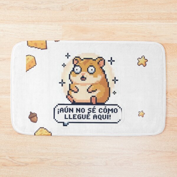 Item preview, Confused Hamster - "I still don't know how I got here" | Pixel Art designed and sold by Purpleclomb.