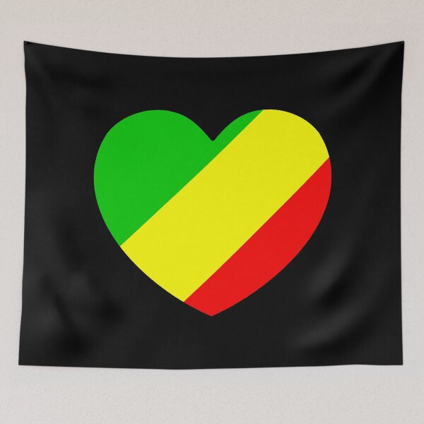 Item preview, Republic Of The Congo Flag Heart CG designed and sold by shitpostee.