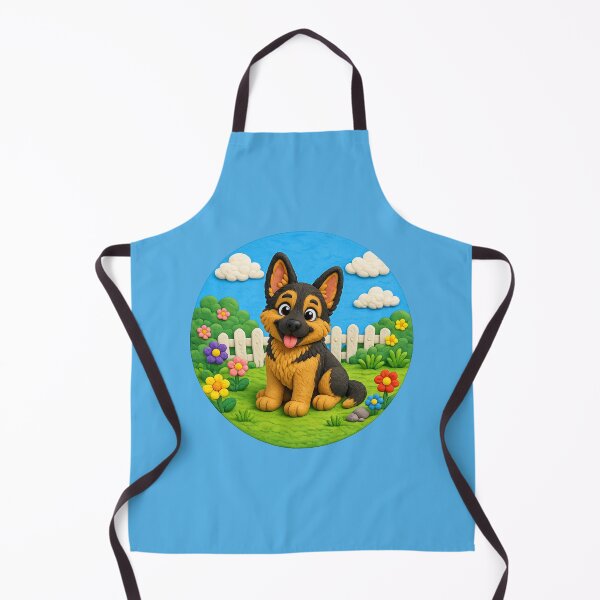 Item preview, German Shepherd - clay - round designed and sold by AcornAndPebble.