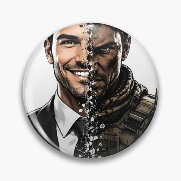 Item preview, One Destiny Changes Everything - Soldier and Businessman Split Portrait designed and sold by ColonelOkten.