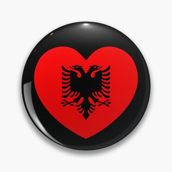 Item preview, Albania Flag Heart AL designed and sold by shitpostee.