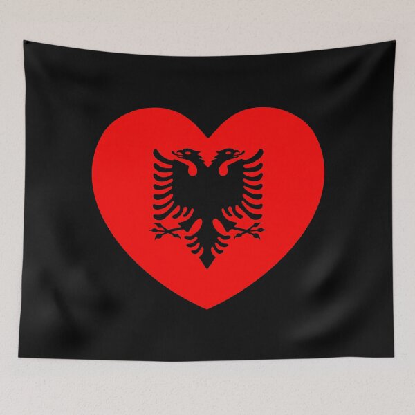 Item preview, Albania Flag Heart AL designed and sold by shitpostee.