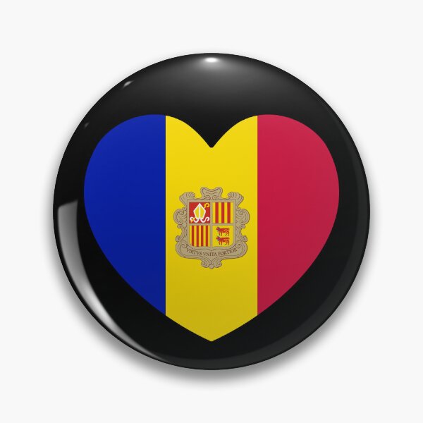 Item preview, Andorra Flag Heart AD designed and sold by shitpostee.