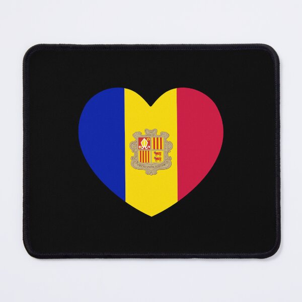 Item preview, Andorra Flag Heart AD designed and sold by shitpostee.