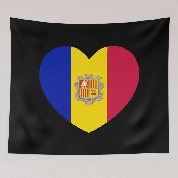 Item preview, Andorra Flag Heart AD designed and sold by shitpostee.