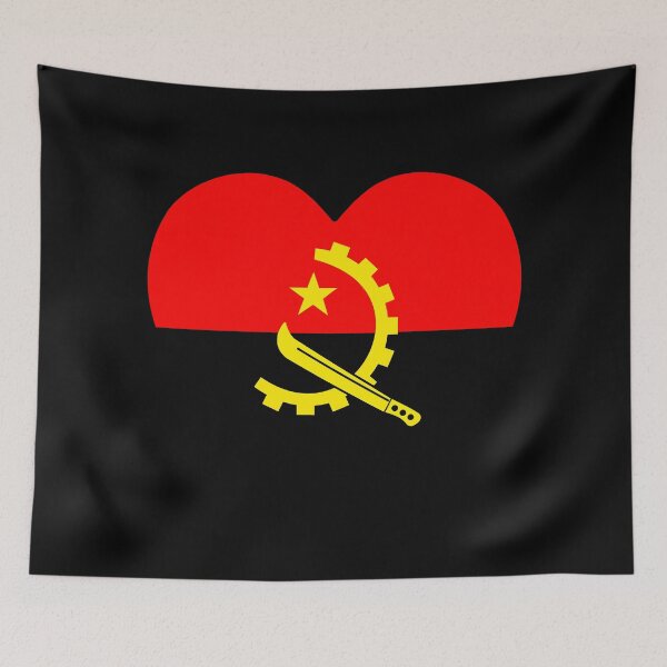 Item preview, Angola Flag Heart AO designed and sold by shitpostee.