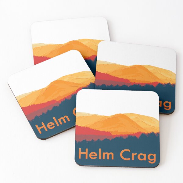 Item preview, Stylised view across Helm Crag (v1) designed and sold by LazloWoodbine.