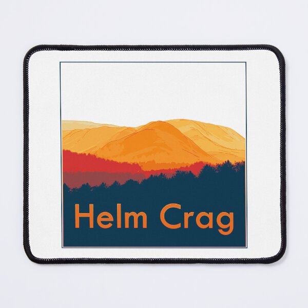 Item preview, Stylised view across Helm Crag (v1) designed and sold by LazloWoodbine.