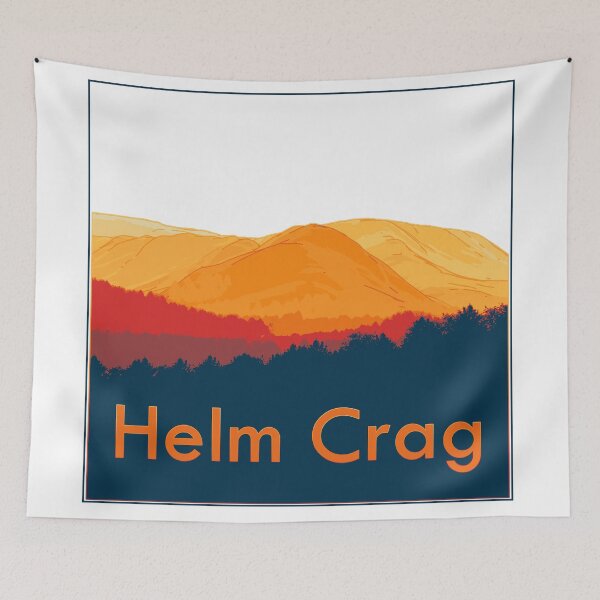 Item preview, Stylised view across Helm Crag (v1) designed and sold by LazloWoodbine.