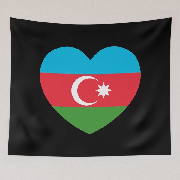 Item preview, Azerbaijan Flag Heart AZ designed and sold by shitpostee.