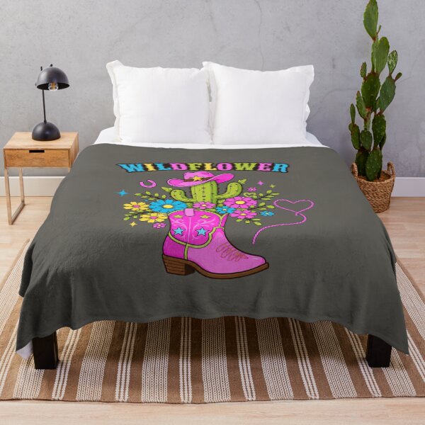 Item preview, Wildflower Pink Cowboy Boot with Cactus – Cute Western Floral Cowgirl T-Shirt designed and sold by Aimetoi.