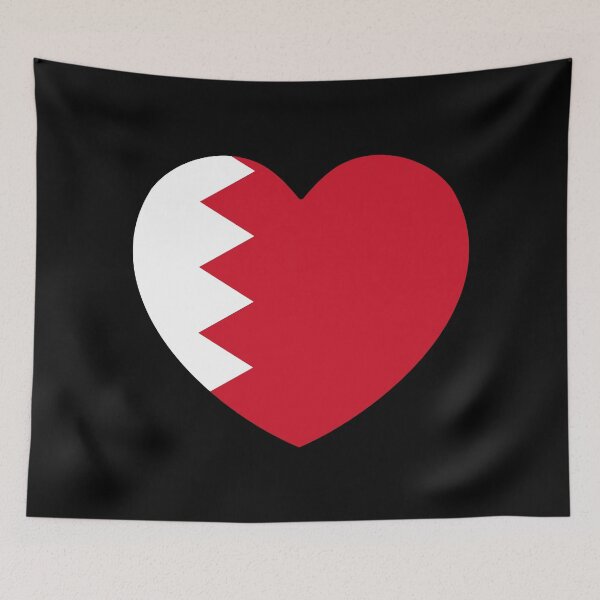 Item preview, Bahrain Flag Heart BH designed and sold by shitpostee.