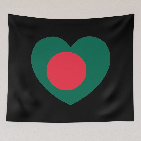 Item preview, Bangladesh Flag Heart BD designed and sold by shitpostee.