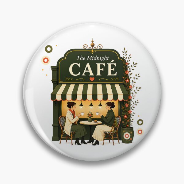 Item preview, The Midnight Café – Cozy Coffee Shop Illustration | Coffee Lover Cottagecore Wall Art designed and sold by Digital Culture Studio.