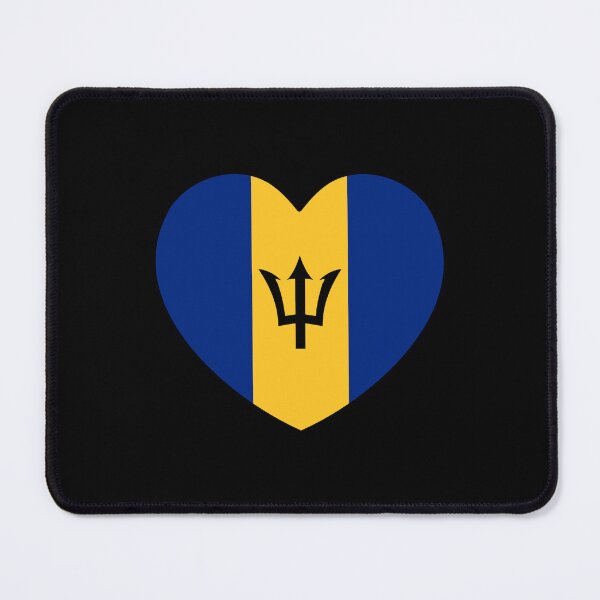 Item preview, Barbados Flag Heart BB designed and sold by shitpostee.