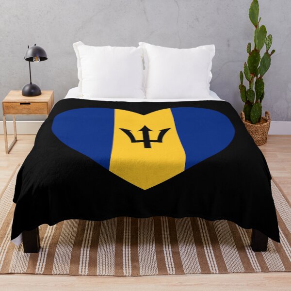 Item preview, Barbados Flag Heart BB designed and sold by shitpostee.