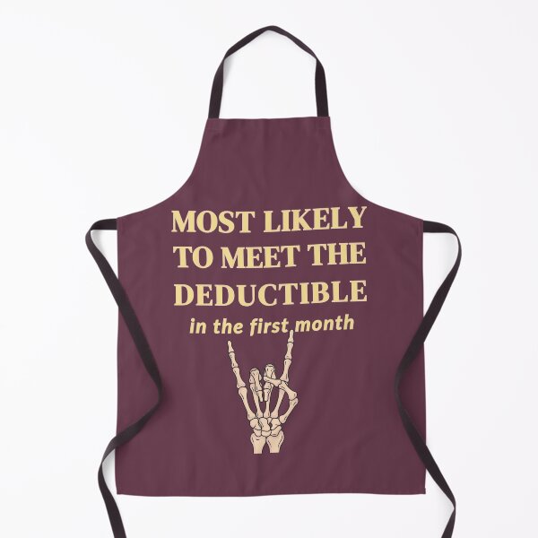 Item preview, Chronic Illness Humor Medical Deductible mauve designed and sold by pulse_retail.