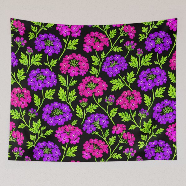 Item preview, Verbena Neon Pop Art Bold Seamless Pattern designed and sold by Inkworksbyshery.