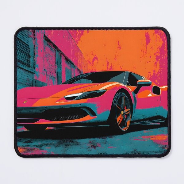 Item preview, Ferrari 296 GTB Luxury Supercar Pop Art Artwork designed and sold by AutoPopStudio.
