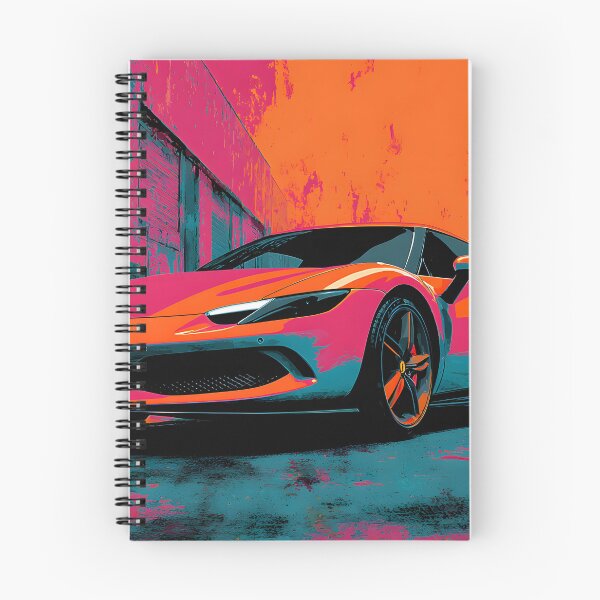 Item preview, Ferrari 296 GTB Luxury Supercar Pop Art Artwork designed and sold by AutoPopStudio.