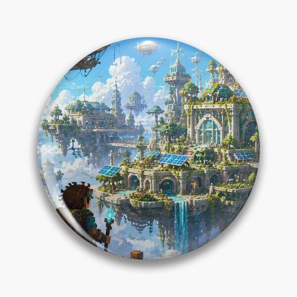 Item preview, Solar Skyport City of Gardens and Airships designed and sold by pixelpopplanet.