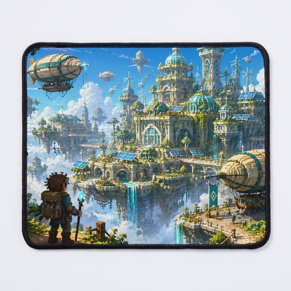 Item preview, Solar Skyport City of Gardens and Airships designed and sold by pixelpopplanet.