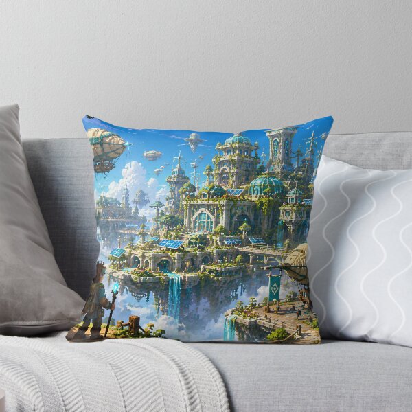 Item preview, Solar Skyport City of Gardens and Airships designed and sold by pixelpopplanet.