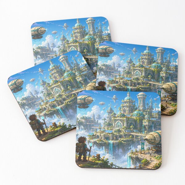 Item preview, Solar Skyport City of Gardens and Airships designed and sold by pixelpopplanet.