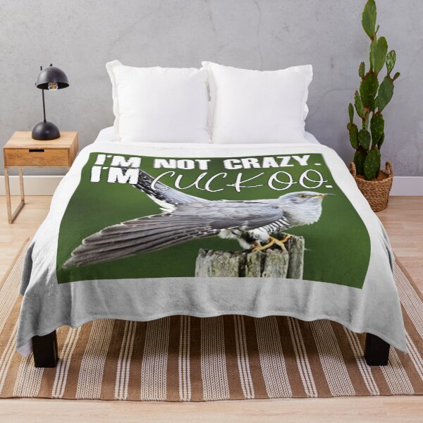 Item preview, I Am Not Crazy, I Am Cuckoo; designed and sold by StickerApe.