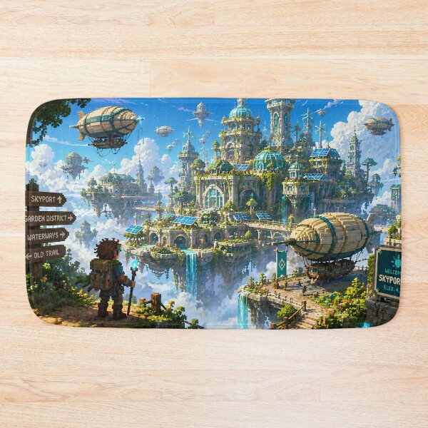Item preview, Solar Skyport City of Gardens and Airships designed and sold by pixelpopplanet.