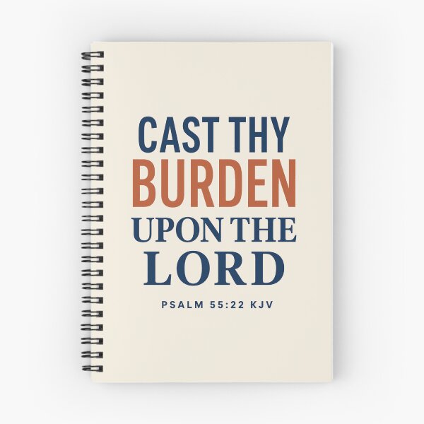 Item preview, Cast Thy Burden Upon the LORD – Psalm 55:22 KJV designed and sold by FaithThroughEverySeason.