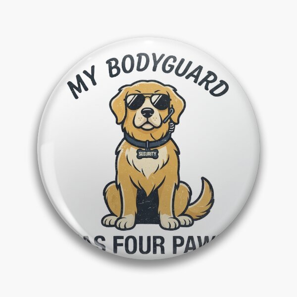 Item preview, My Bodyguard Has Four Paws Funny Golden Retriever Shirt designed and sold by OKAR77.