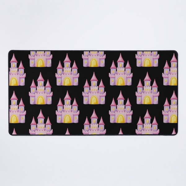Item preview, Pink Watercolor Fairy Tale Princess Castle Illustration designed and sold by ArtTinulyaOk.