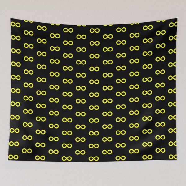 Item preview, Yellow Infinity Symbol designed and sold by pattern-archive.