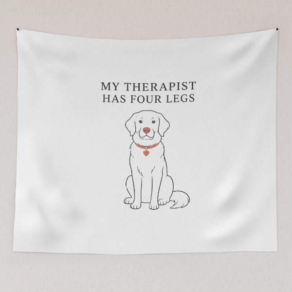 Item preview, My Therapist Has Four Legs Cute Funny Dog Mom Lover Gift designed and sold by journeyengine.