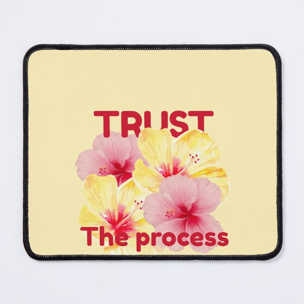 Item preview, Trust the Process | Tropical Hibiscus Floral Motivational Quote | Summer Aesthetic Typography designed and sold by NOUURRRR.