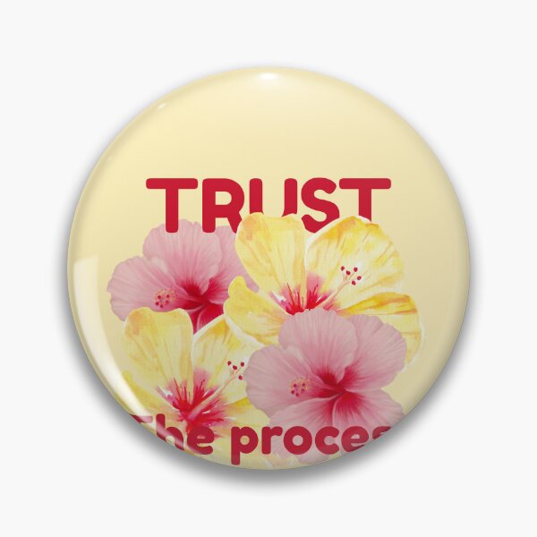 Item preview, Trust the Process | Tropical Hibiscus Floral Motivational Quote | Summer Aesthetic Typography designed and sold by NOUURRRR.