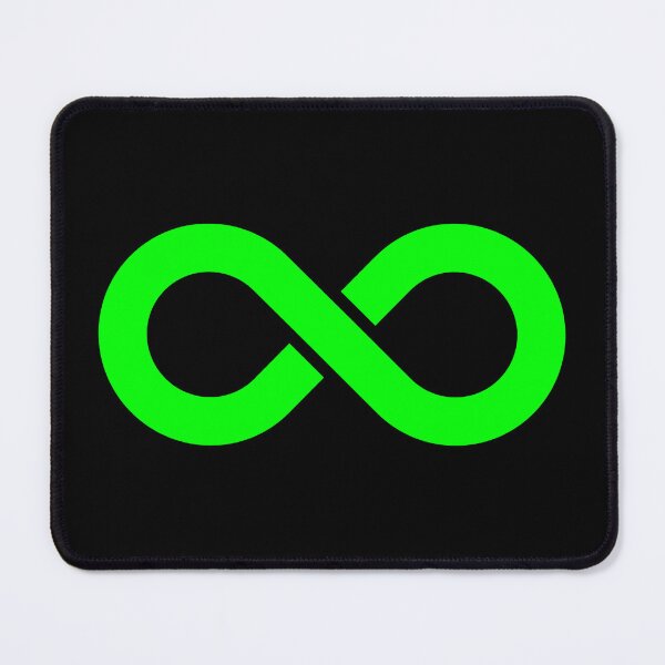 Item preview, Lime Infinity Symbol designed and sold by pattern-archive.