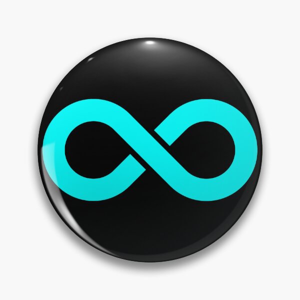 Item preview, Cyan Infinity Symbol designed and sold by pattern-archive.