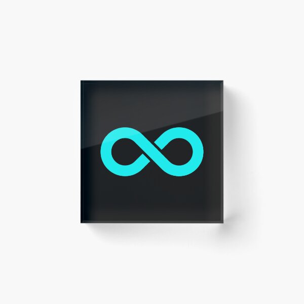 Item preview, Cyan Infinity Symbol designed and sold by pattern-archive.