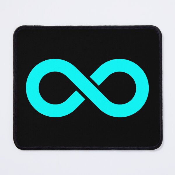 Item preview, Cyan Infinity Symbol designed and sold by pattern-archive.