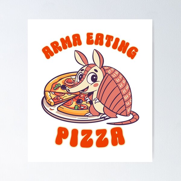 Item preview, Arms eating pizza designed and sold by BritishDelights.