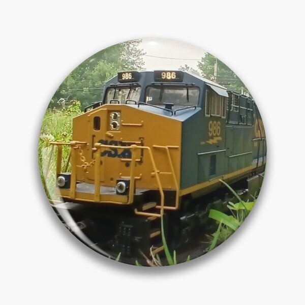 Item preview, CSX model train outdoors designed and sold by CMoneyCreations.