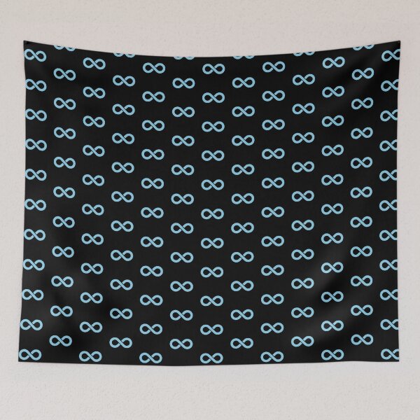 Item preview, Sky Blue Infinity Symbol Minimalist Illustration designed and sold by pattern-archive.