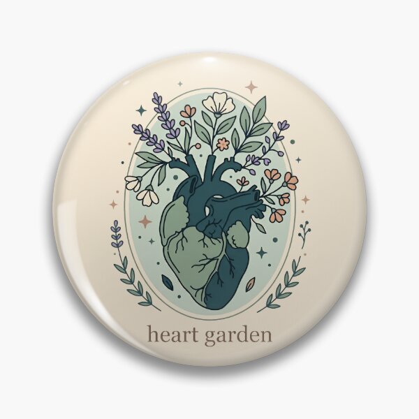 Item preview, Heart Garden Botanical Anatomical Heart Gift Design designed and sold by Dantin.
