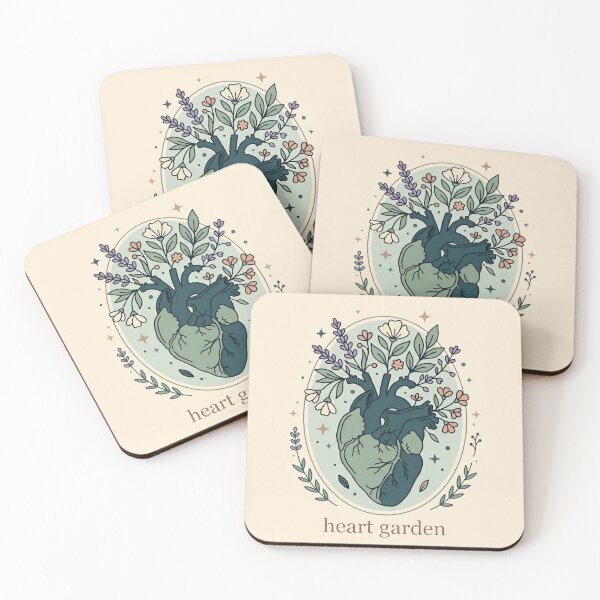 Item preview, Heart Garden Botanical Anatomical Heart Gift Design designed and sold by Dantin.