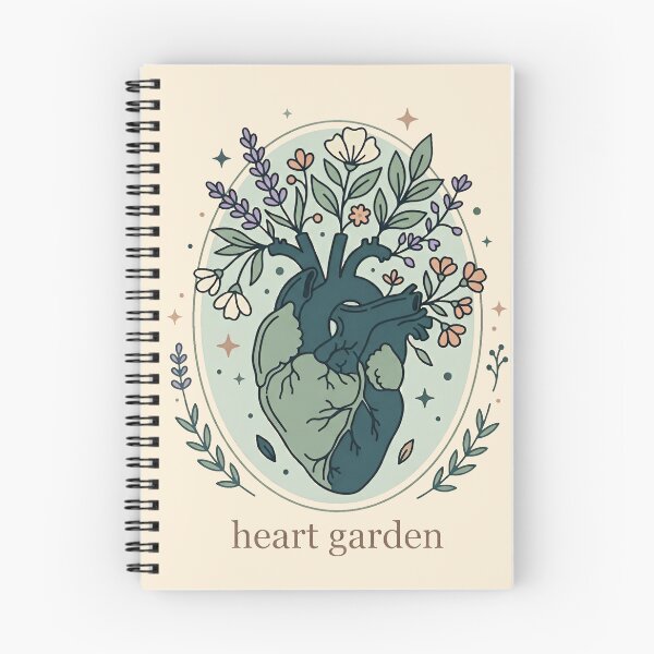Item preview, Heart Garden Botanical Anatomical Heart Gift Design designed and sold by Dantin.