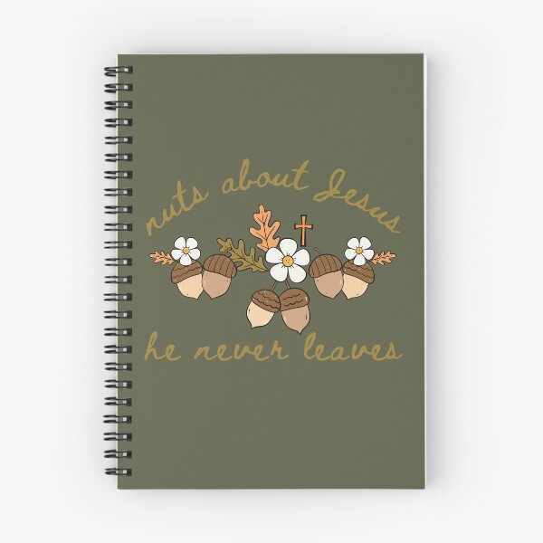 Item preview, Acorn Nuts About Jesus He Never Leaves Love Jesus Christ and Fall  designed and sold by Forevermore.